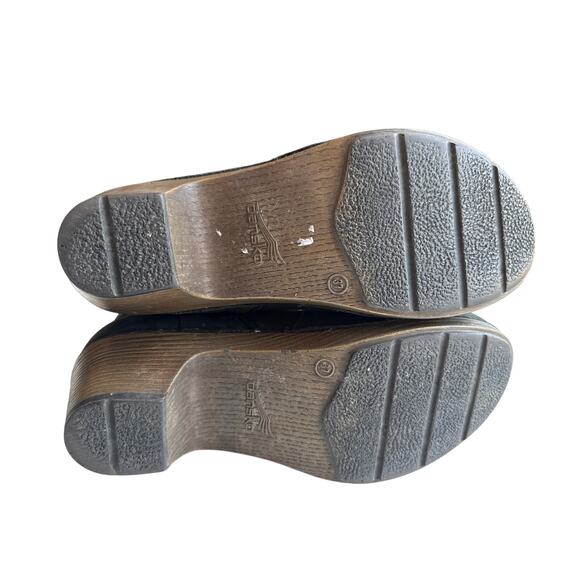 Dansko Leather MINA Ankle Zip Booties in Black Size 37/ US 7 - Picture 7 of 9